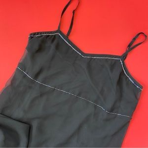 Vintage 90’s Black Bead Embellished Midi Dress